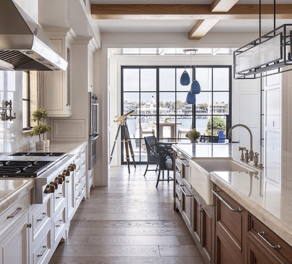 High-end custom kitchen cabinet design Orange County CA